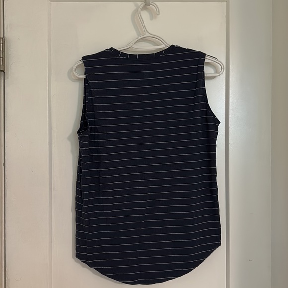 Lululemon Navy Striped Tank - Picture 2 of 3